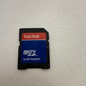 SanDisk MicroSD to SD Memory Card Adapter Black Blue Red Micro SD Converter
